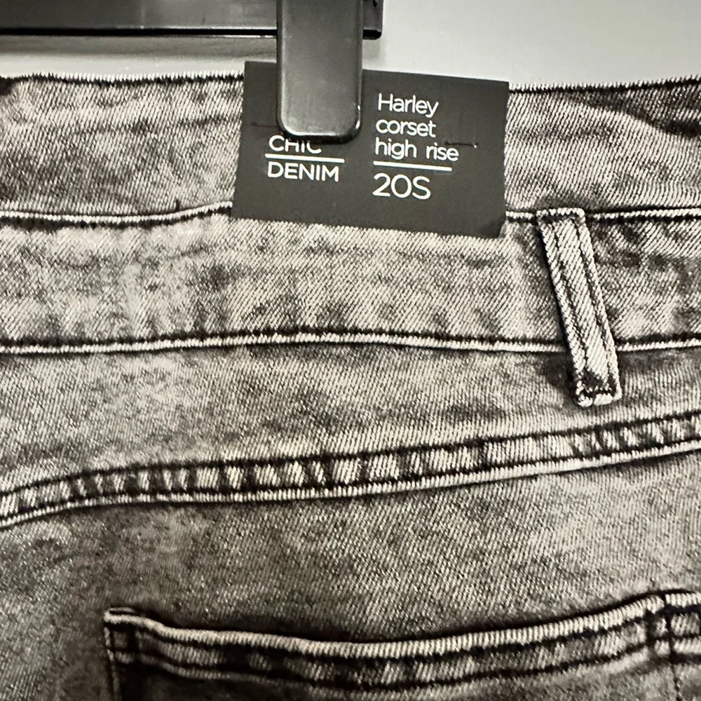 Brand new high waist black grey white wash size 20 - Picture 5 of 7